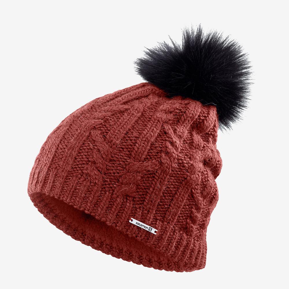 Bonnets Salomon Homme Rouge - Salomon IVY - France (3860-TKSAE)